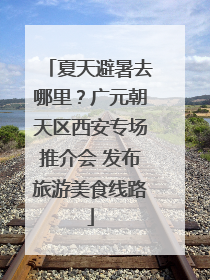 夏天避暑去哪里？广元朝天区西安专场推介会 发布旅游美食线路