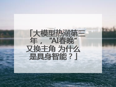 大模型热潮第三年，“AI春晚”又换主角 为什么是具身智能？