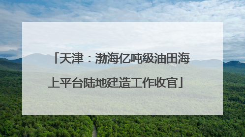 天津：渤海亿吨级油田海上平台陆地建造工作收官
