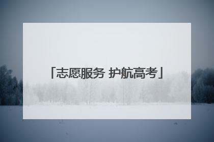 志愿服务 护航高考