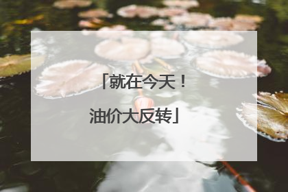 就在今天！油价大反转
