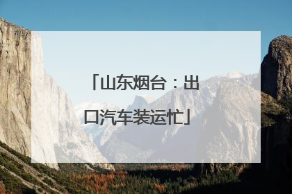 山东烟台：出口汽车装运忙