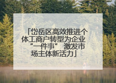 岱岳区高效推进个体工商户转型为企业“一件事” 激发市场主体新活力