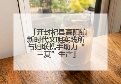 开封杞县高阳镇新时代文明实践所与妇联携手助力“三夏”生产