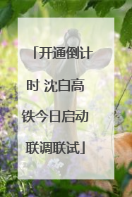 开通倒计时 沈白高铁今日启动联调联试