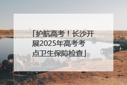 护航高考！长沙开展2025年高考考点卫生保障检查