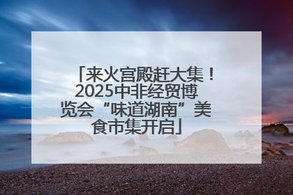 来火宫殿赶大集！2025中非经贸博览会“味道湖南”美食市集开启