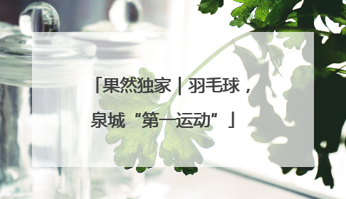 果然独家｜羽毛球，泉城“第一运动”