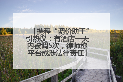 携程“调价助手”引热议：有酒店一天内被调5次，律师称平台或涉法律责任