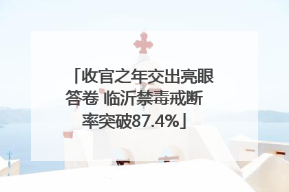 收官之年交出亮眼答卷 临沂禁毒戒断率突破87.4%
