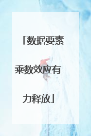 数据要素乘数效应有力释放