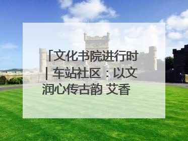 文化书院进行时｜车站社区：以文润心传古韵 艾香氤氲睦邻情