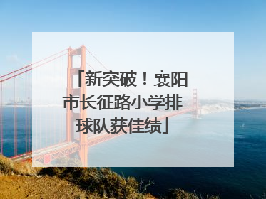 新突破！襄阳市长征路小学排球队获佳绩
