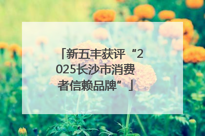 新五丰获评“2025长沙市消费者信赖品牌”