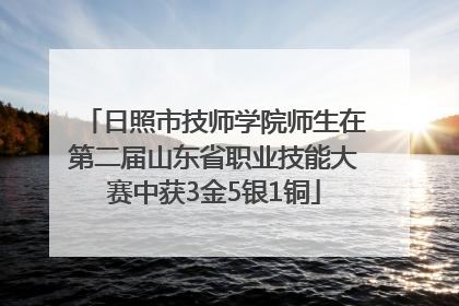 日照市技师学院师生在第二届山东省职业技能大赛中获3金5银1铜