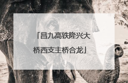 昌九高铁隆兴大桥西支主桥合龙