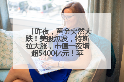 昨夜，黄金突然大跌！美股爆发，特斯拉大涨，市值一夜增超5400亿元！苹果传来大消息