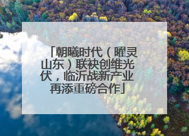 朝曦时代（曜灵山东）联袂创维光伏，临沂战新产业再添重磅合作