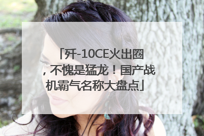 歼-10CE火出圈，不愧是猛龙！国产战机霸气名称大盘点