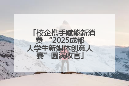 校企携手赋能新消费 “2025成都大学生新媒体创意大赛”圆满收官