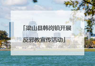 梁山县韩岗镇开展反邪教宣传活动