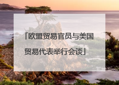 欧盟贸易官员与美国贸易代表举行会谈