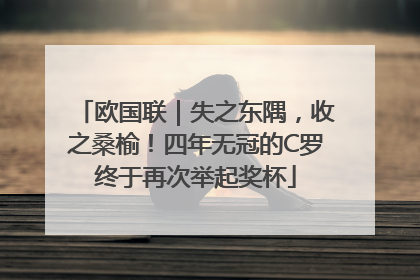 欧国联｜失之东隅，收之桑榆！四年无冠的C罗终于再次举起奖杯