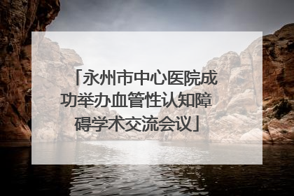 永州市中心医院成功举办血管性认知障碍学术交流会议