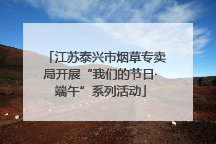 江苏泰兴市烟草专卖局开展“我们的节日·端午”系列活动