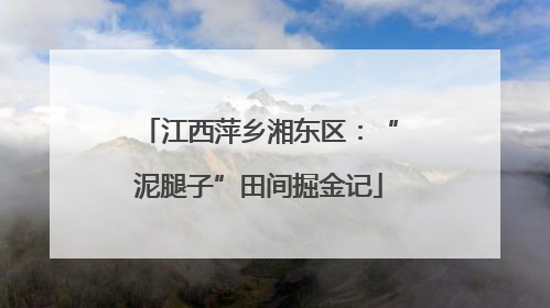 江西萍乡湘东区：“泥腿子”田间掘金记