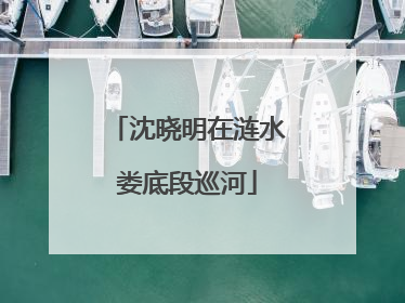 沈晓明在涟水娄底段巡河