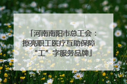 河南南阳市总工会：擦亮职工医疗互助保障“工”字服务品牌
