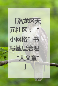 洛龙区天元社区:“小网格”书写基层治理“大文章”