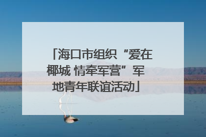海口市组织“爱在椰城 情牵军营”军地青年联谊活动