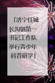 济宁任城长沟镇第一书记工作队举行青少年科普研学
