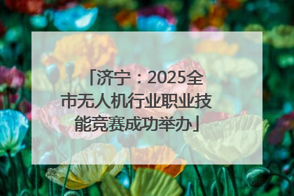 济宁：2025全市无人机行业职业技能竞赛成功举办