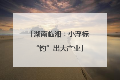 湖南临湘：小浮标“钓”出大产业