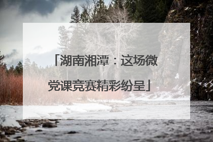 湖南湘潭：这场微党课竞赛精彩纷呈