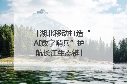 湖北移动打造“AI数字哨兵”护航长江生态链