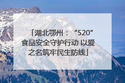湖北鄂州：“520”食品安全守护行动 以爱之名筑牢民生防线