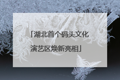 湖北首个码头文化演艺区焕新亮相