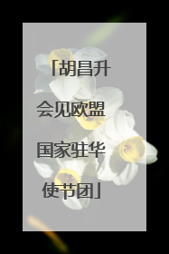 胡昌升会见欧盟国家驻华使节团