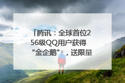 腾讯：全球首位256级QQ用户获得“金企鹅”，送限量版神秘惊喜等礼物