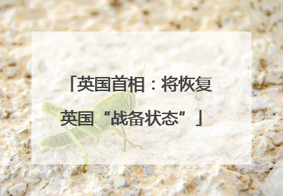 英国首相：将恢复英国“战备状态”