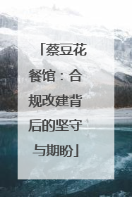 蔡豆花餐馆：合规改建背后的坚守与期盼