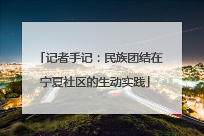 记者手记：民族团结在宁夏社区的生动实践