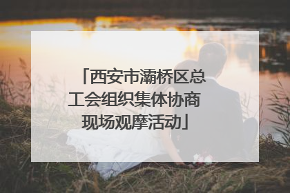 西安市灞桥区总工会组织集体协商现场观摩活动