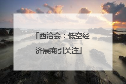 西洽会：低空经济展商引关注