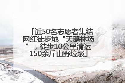 近50名志愿者集结网红徒步地“天鹅林场”，徒步10公里清运150余斤山野垃圾