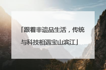 跟着非遗品生活，传统与科技相遇宝山滨江
